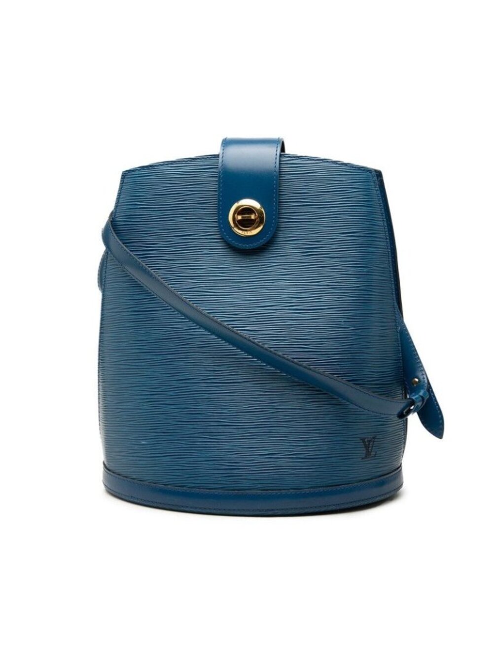 Louis Vuitton Epi Cluny Shoulder Bag Toledo Blue Leather